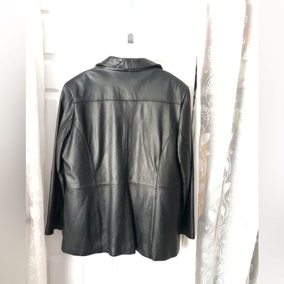 Vintage 90s Wilson's Leather Jacket 3M Thinsulate Quilt Lined women plus sz 2X - Picture 11 of 15